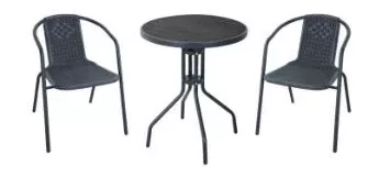 CALI 3 PC Steel Bistro Set