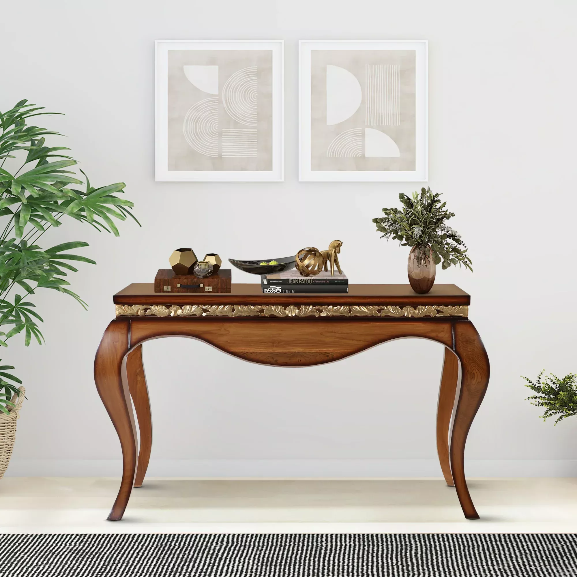 Cazalu Solid Wood Console Table (Teak)