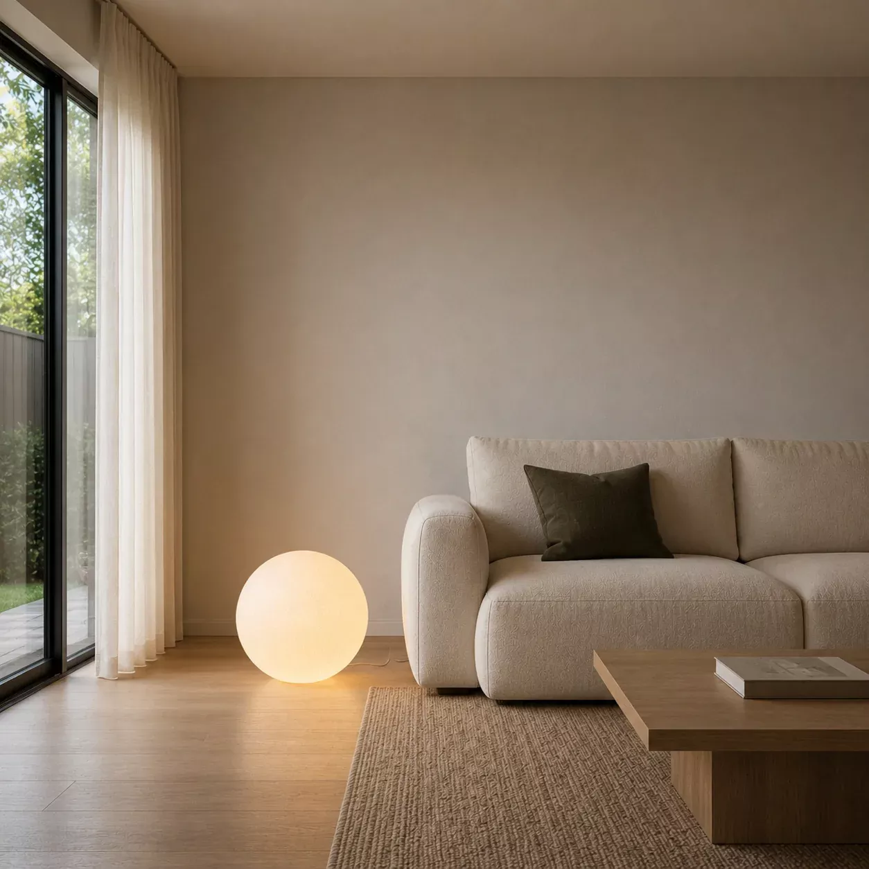 Celestial Ball Floor Lamp - Modern Moon Globe Standing Lamp