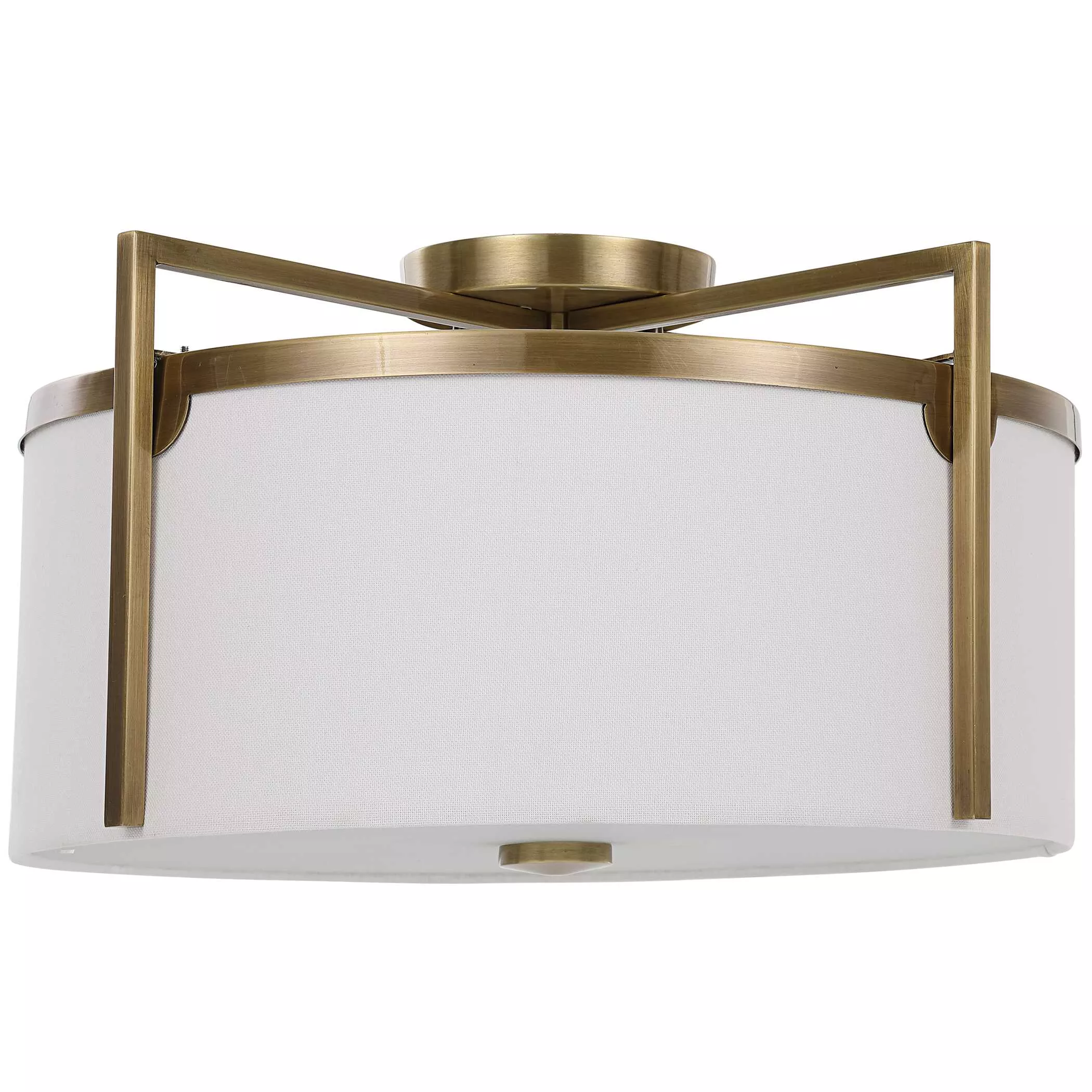Colfax Brass 3 Light Semi Flush