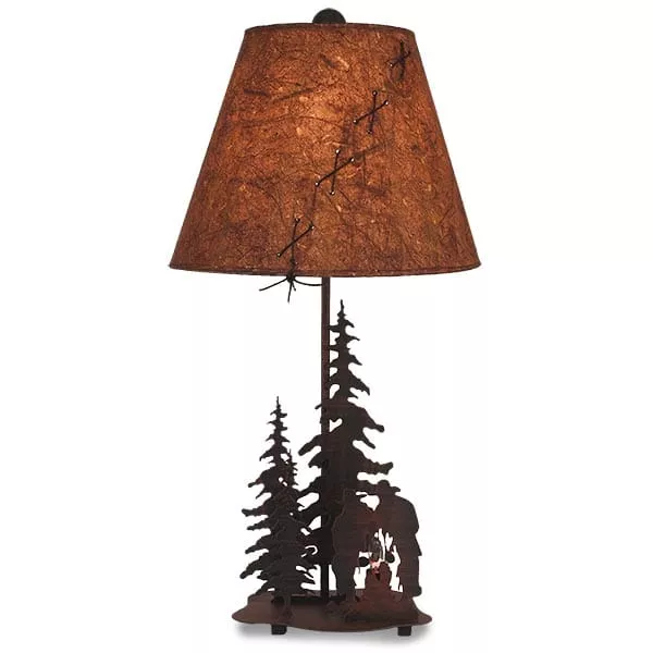 Cowboy Campfire Table Lamp