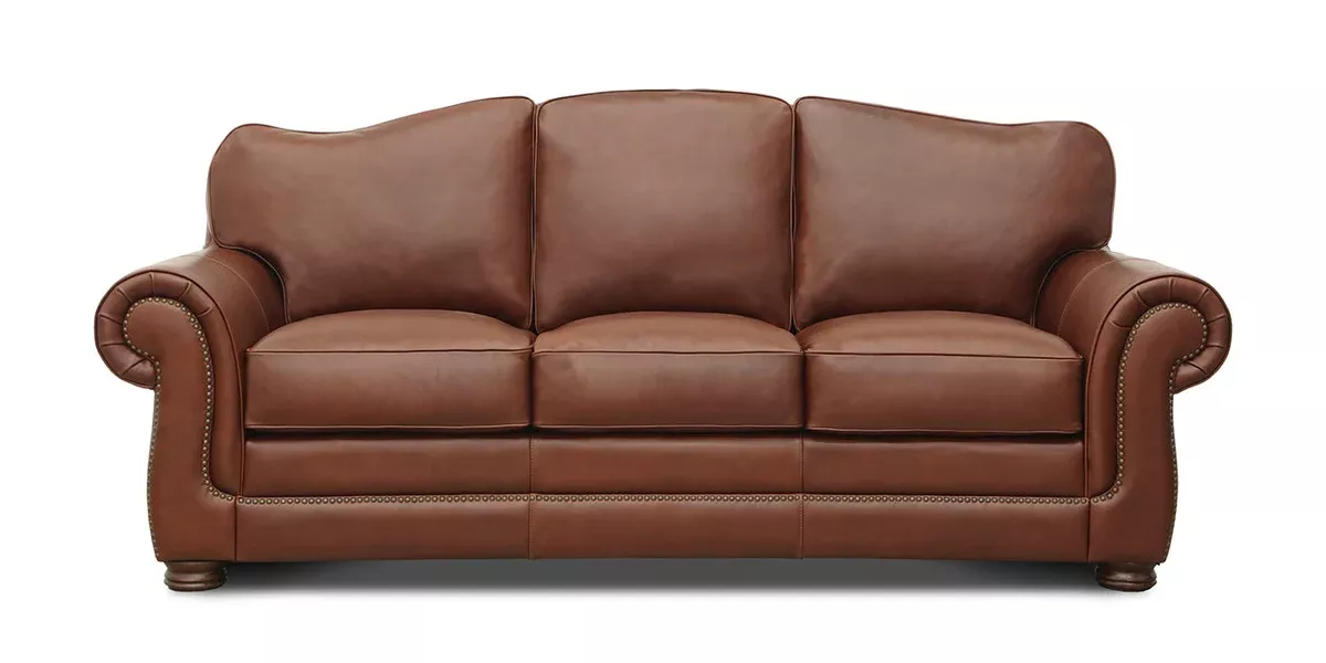 Eleanor Rigby Classic Amadeus Canyon Leather Sofa
