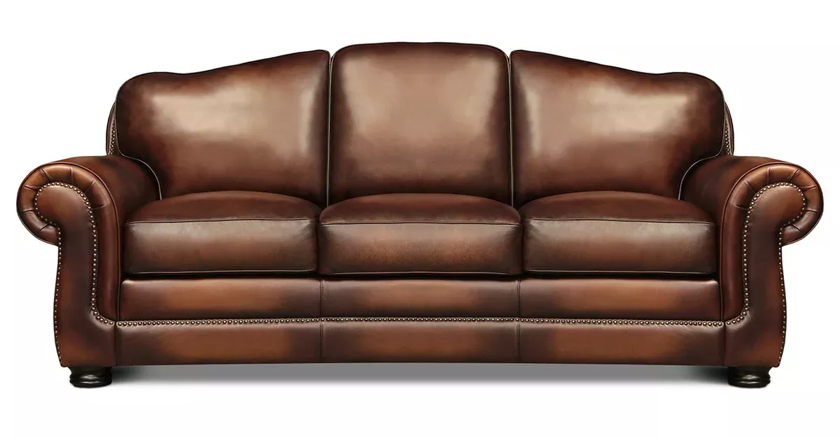 Eleanor Rigby Classic Polo Leather Sofa