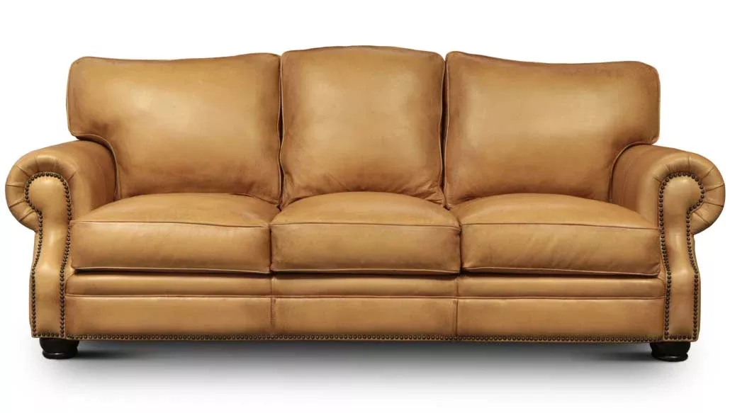Eleanor Rigby Palomino Royal Leather Sofa