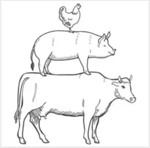 Euroscrubby Farm Animals Dishcloth