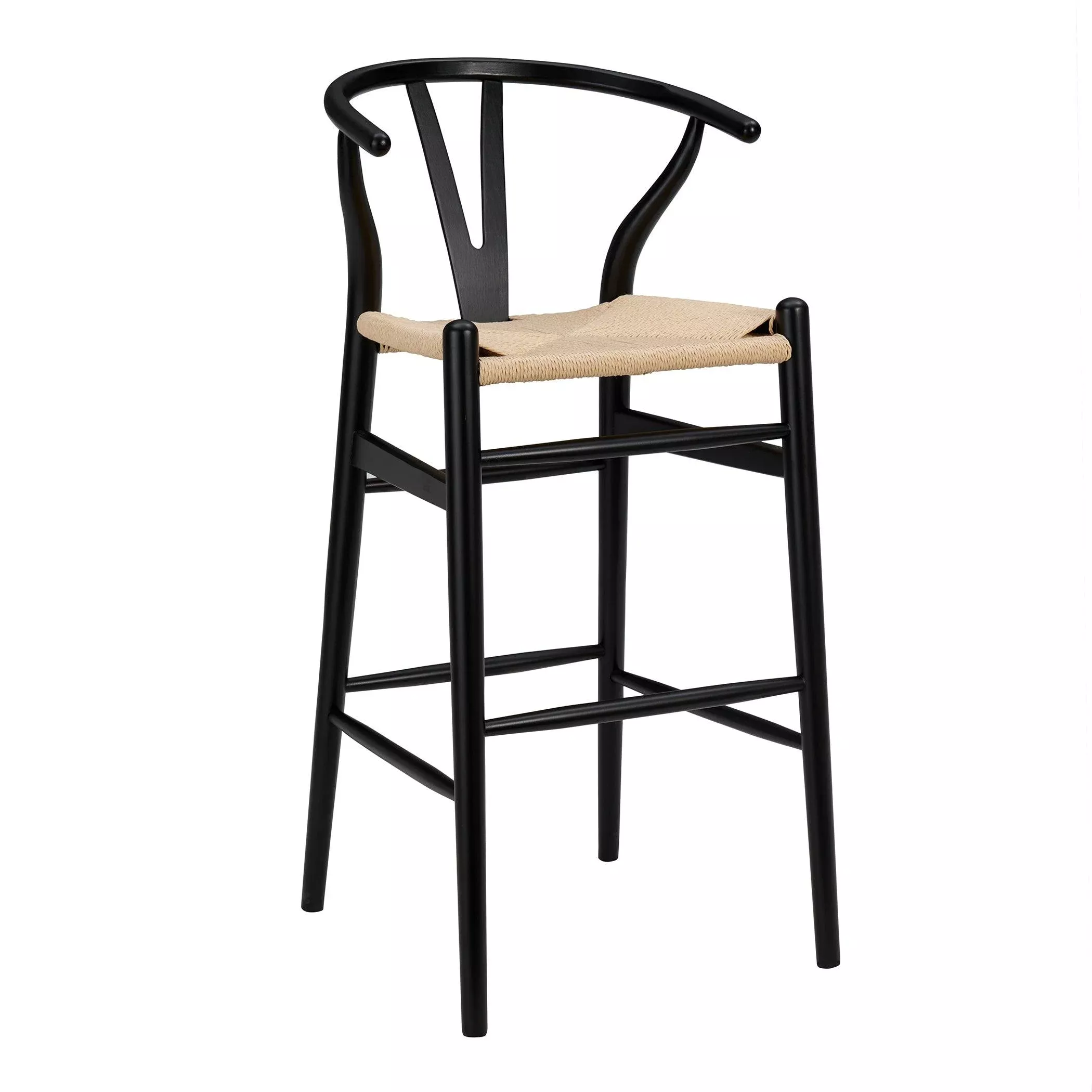 Evela-B Bar Stool and Natural Rush Seat