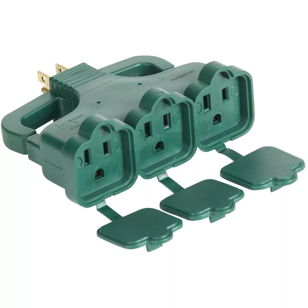 Green 15a 3-outlet Tap With Rain Cover