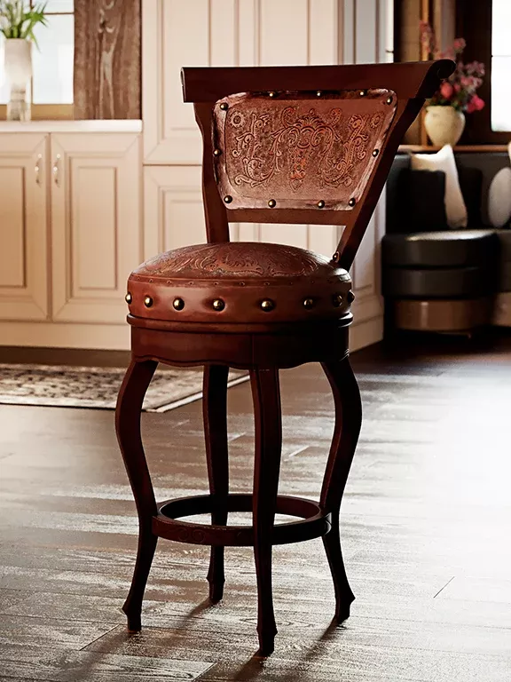 Heritage Barstool with Back Set of 2