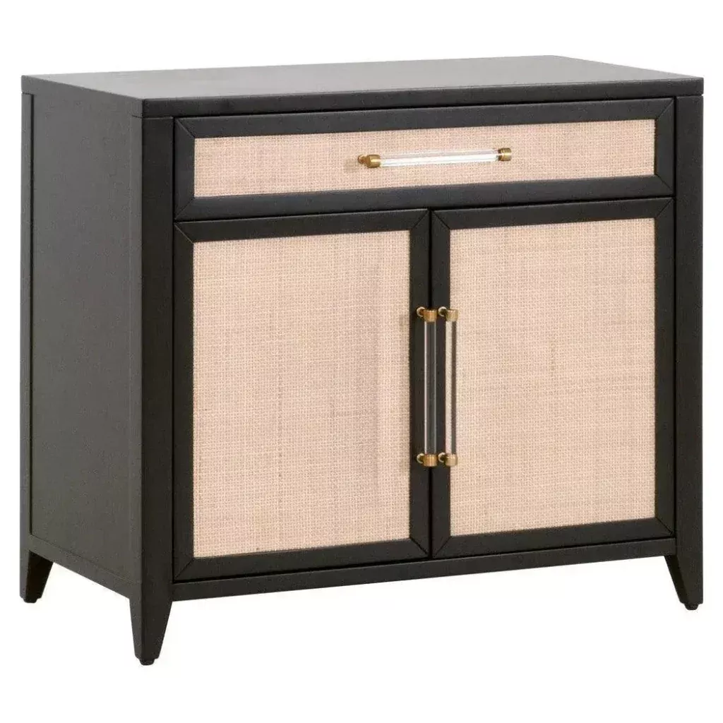 Holland Solid Wood Black Cabinet