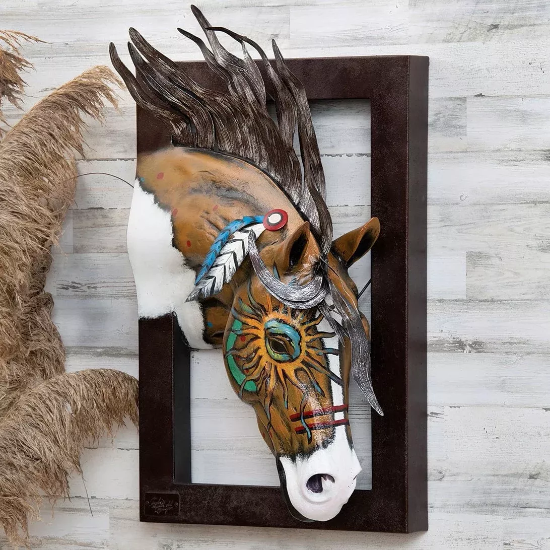 Indian Paint Horse Head Wall Art