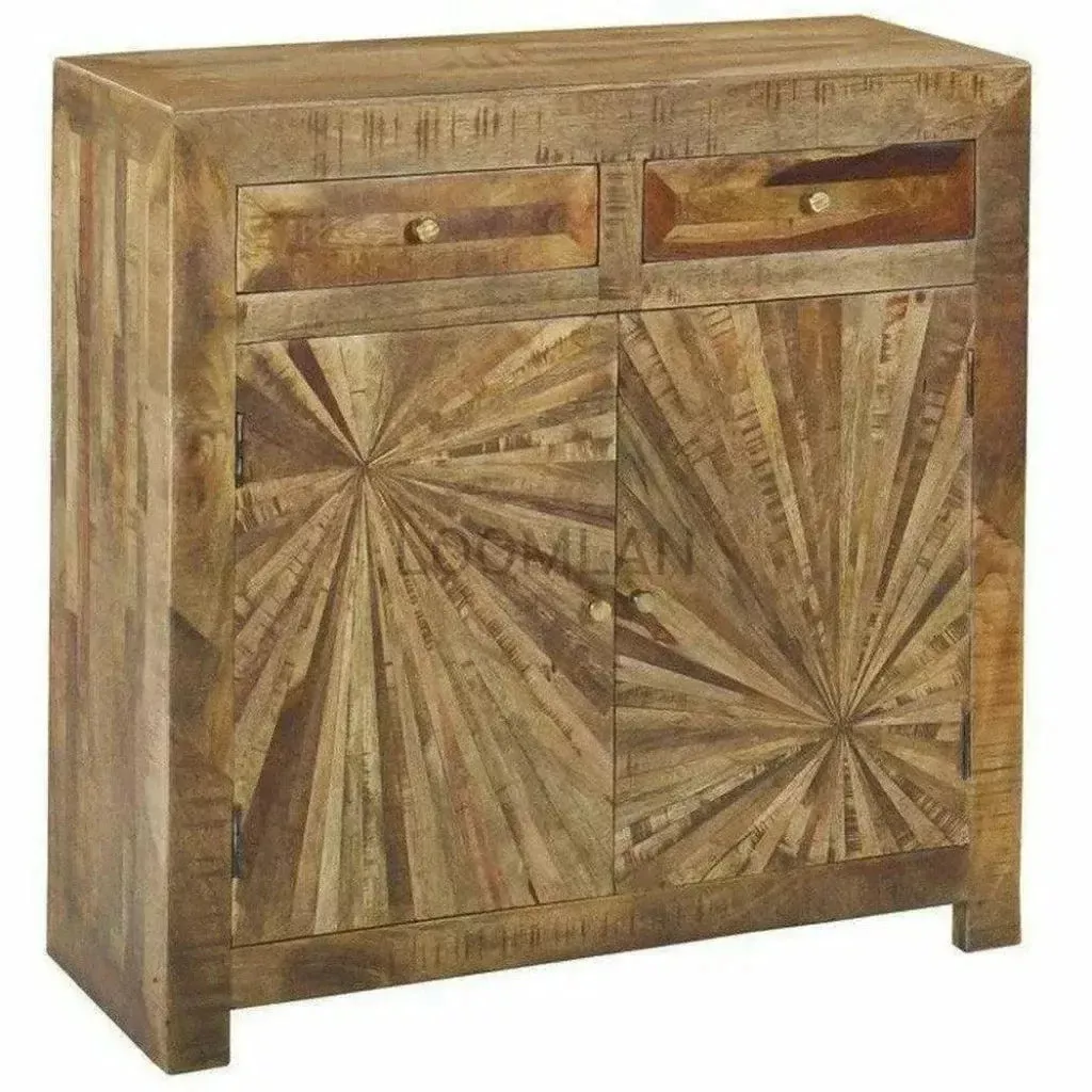 Jarelle Two Drawers Wood Cabinet