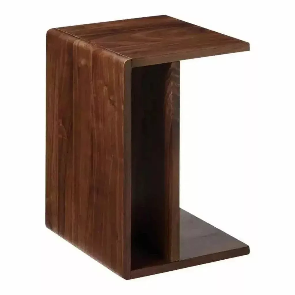 Jeida 12" Accent Walnut Brown Side Table