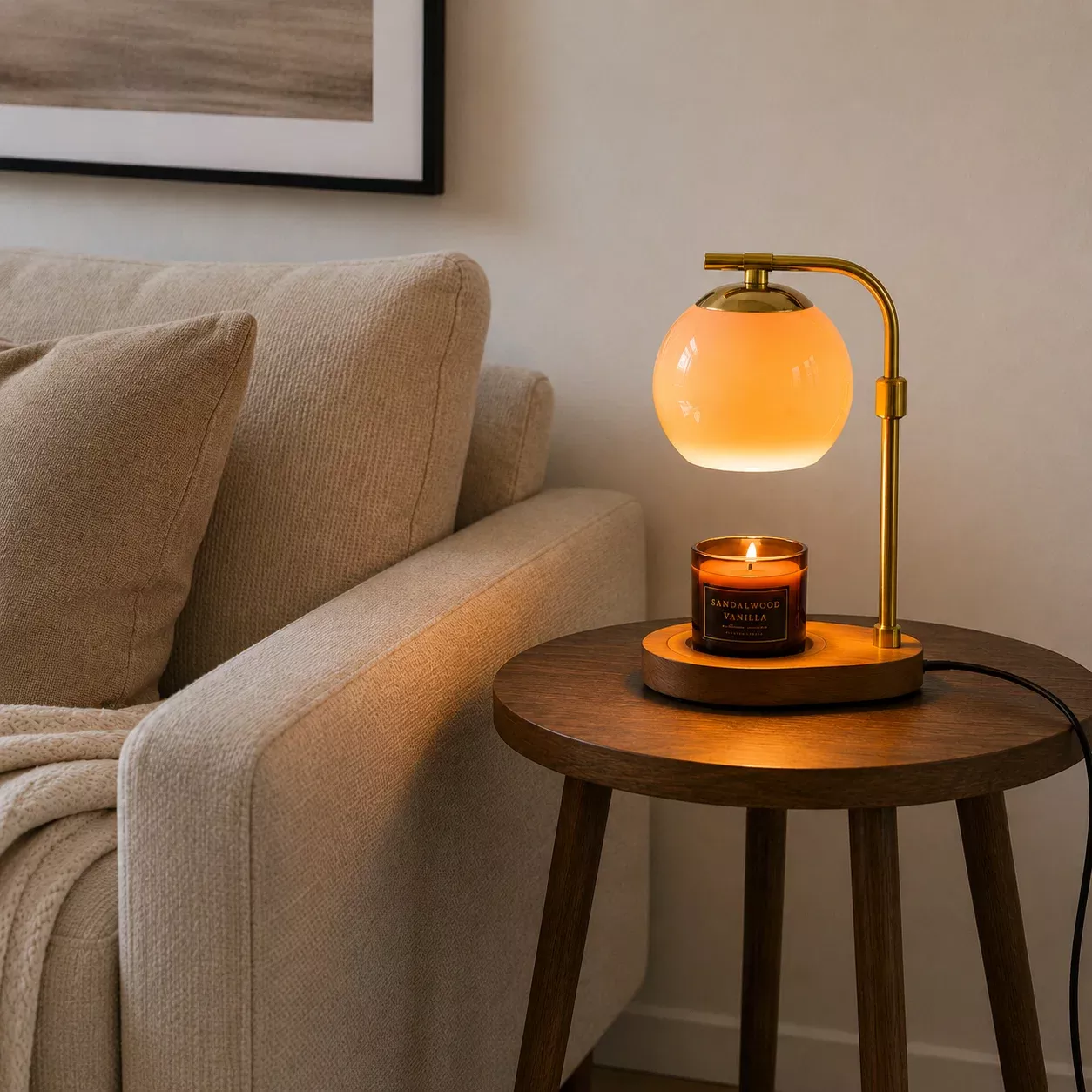 Jindi Candle Warmer Lamp - Flameless Fragrance Diffuser