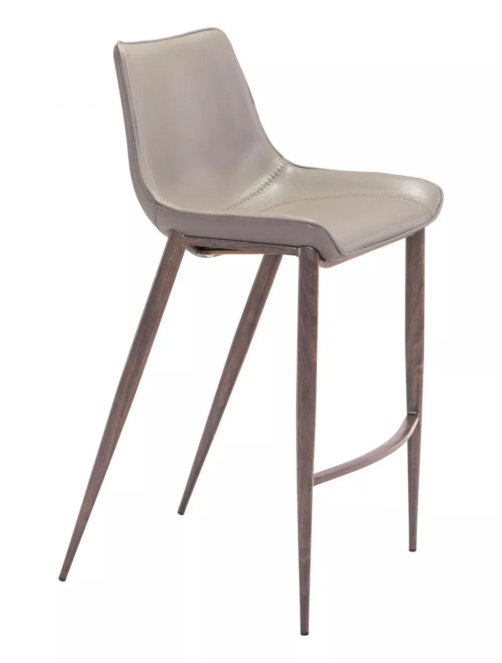 Magnus Bar Chair (Set of 2) Gray & Walnut