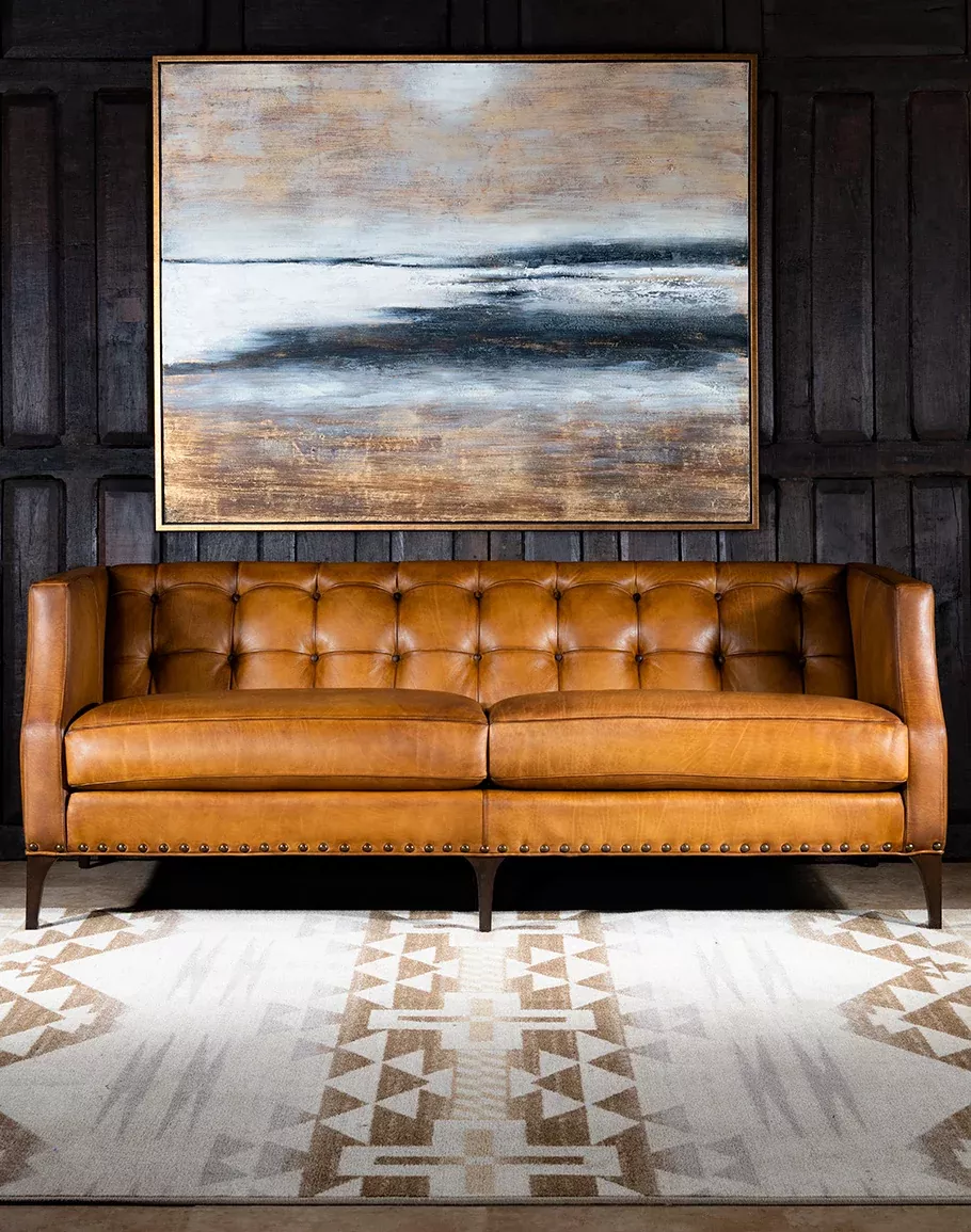 Manor Western Leather Sofa