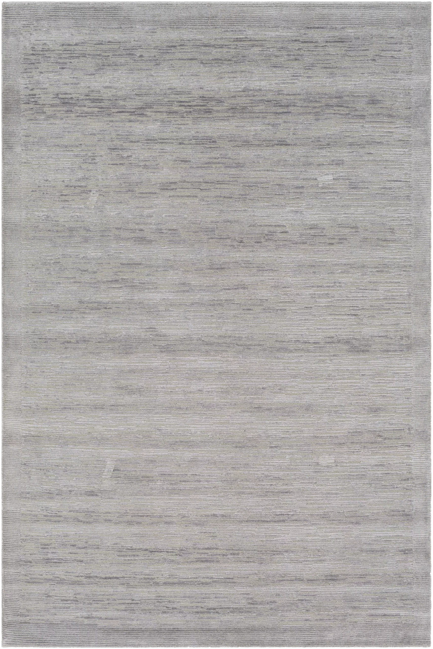 Mardi Silver Premium Wool&Silk Area Rug - Clearance