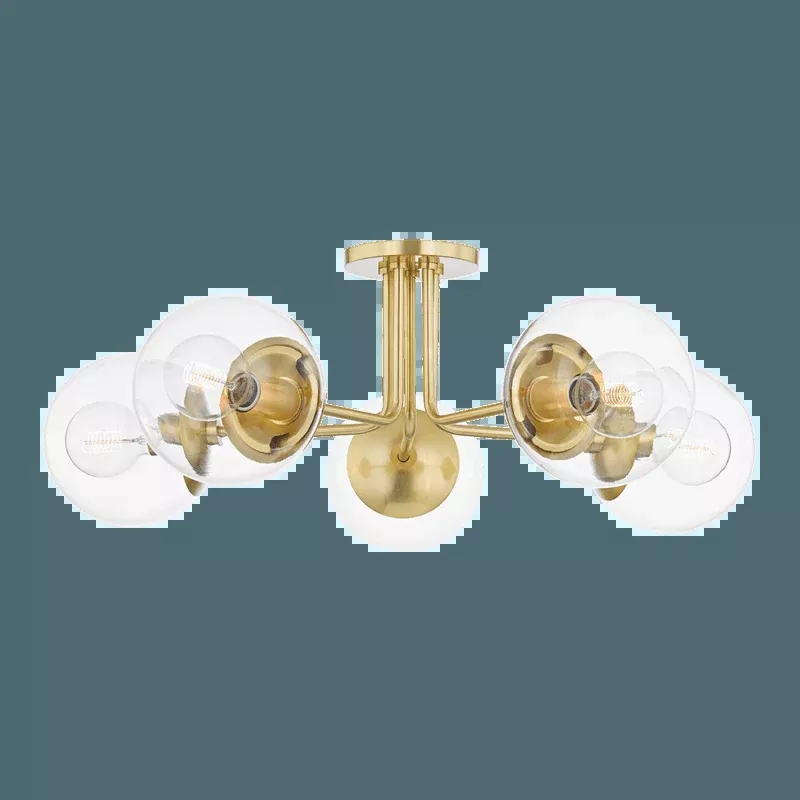 Meadow 5 Light Semi Flush