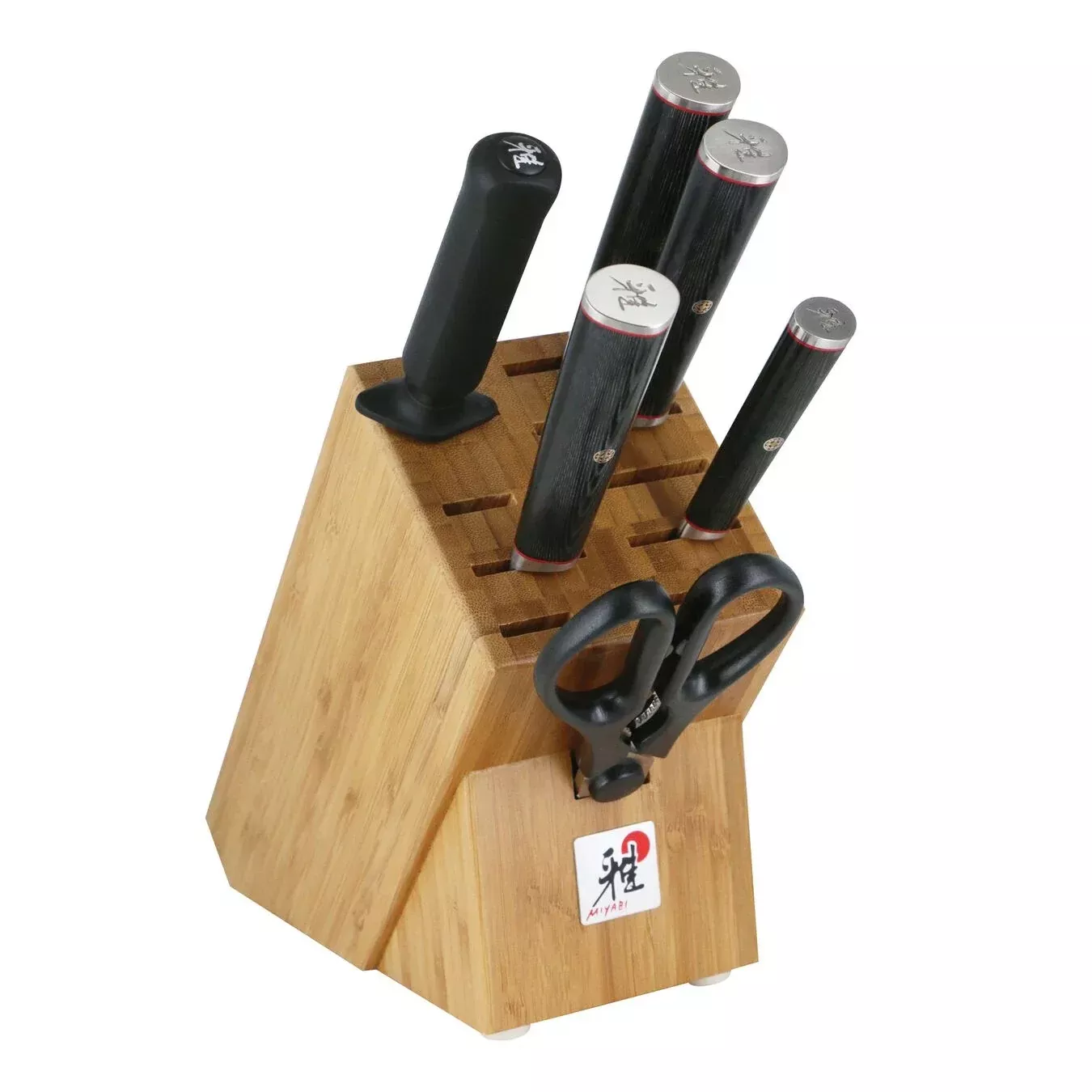 Miyabi Natural Wood 7-piece Knife Block Set