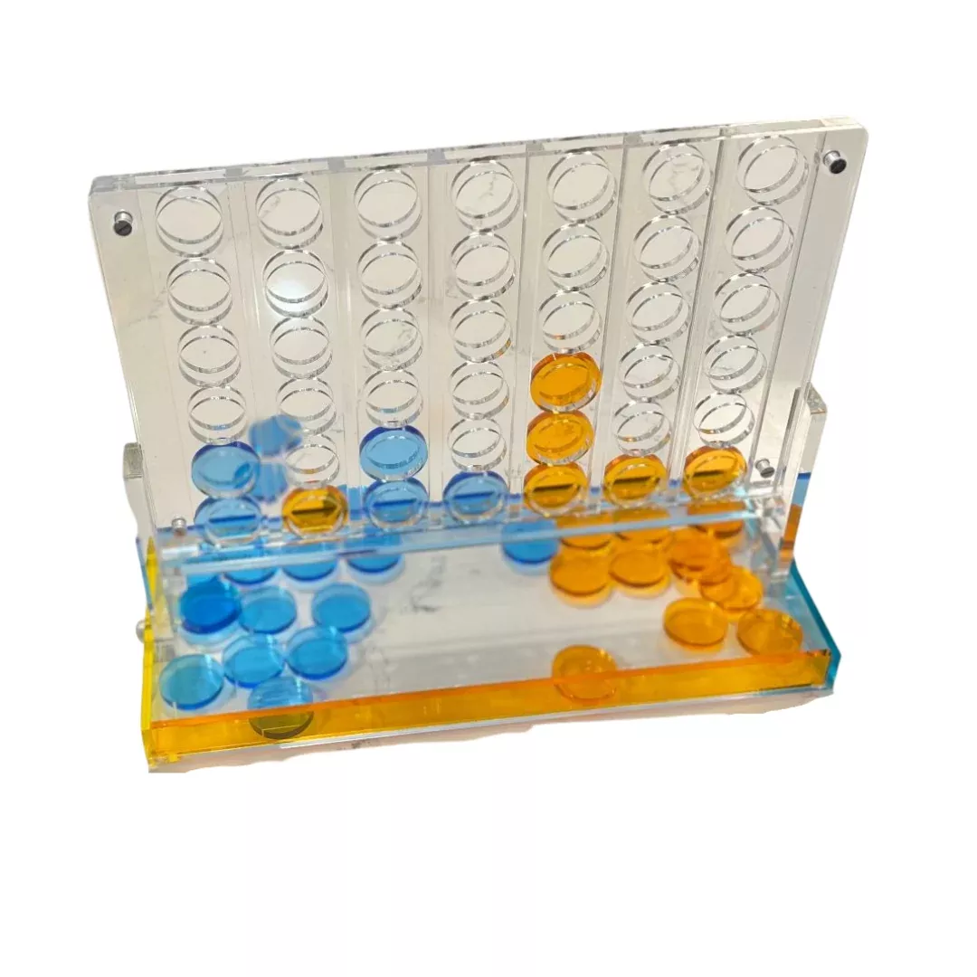 Multicolor Lucite Connect 4 Game
