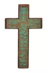 Multidimensional Patina Hammered Cross Metal Wall Decor - Set of 3