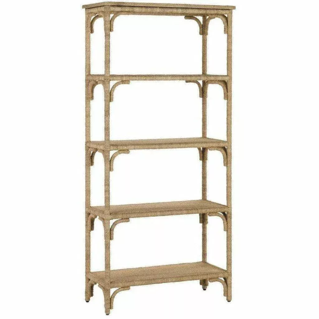 Natural Washed Wood Olisa Etagere