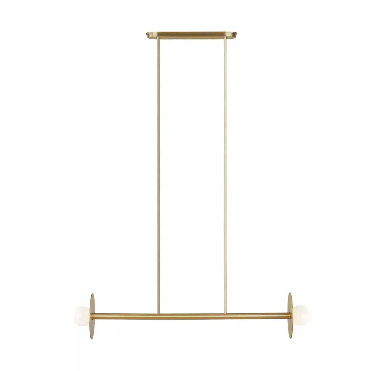 Nodes 2-Light Linear Chandelier
