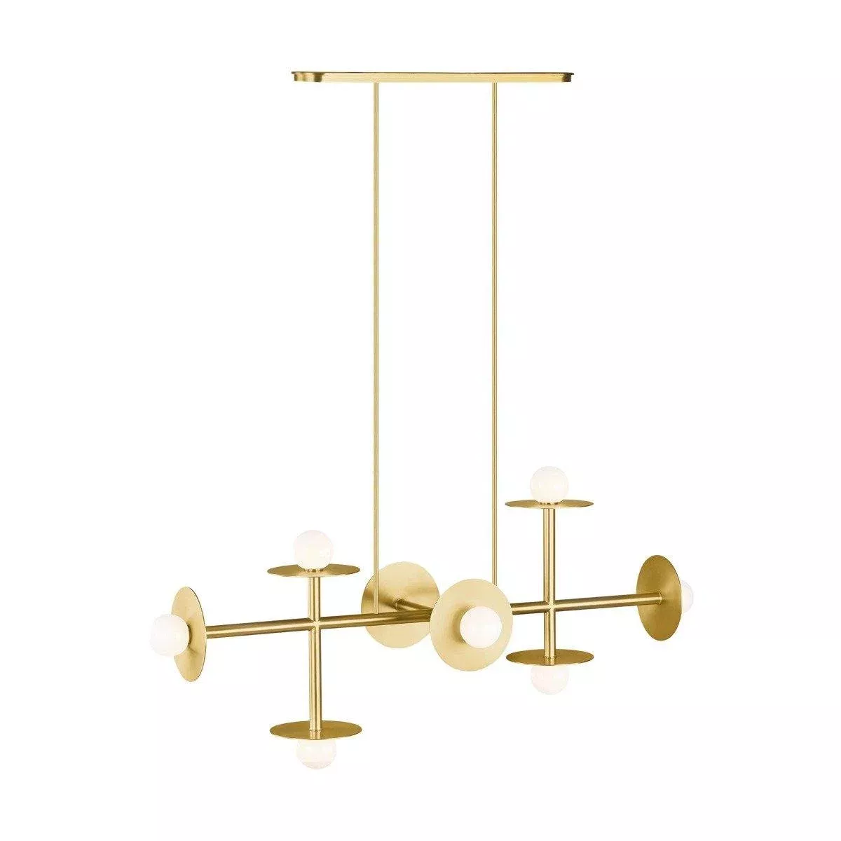 Nodes 8-Light Linear Chandelier