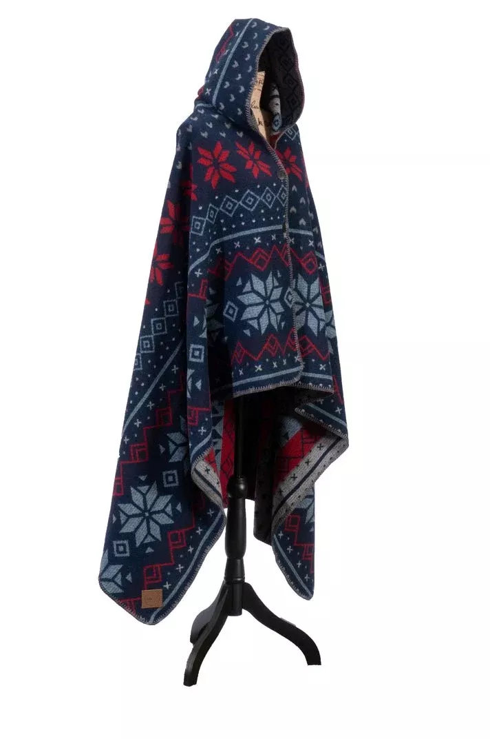 Nordic Wool Hooded Throw