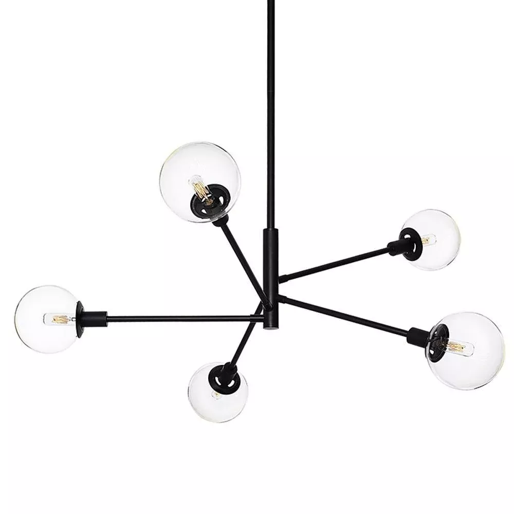 Orb Vectors 5-Light Chandelier