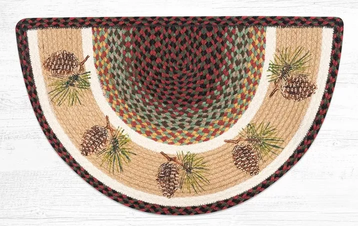 Pinecone Slice Braided Jute Rug