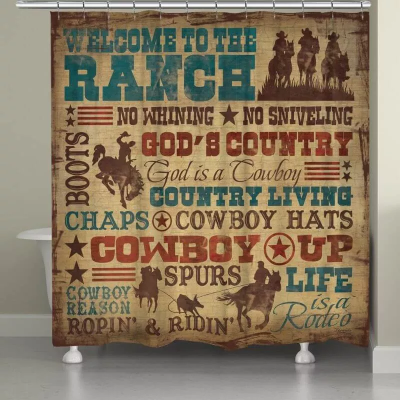 Ranch Living Shower Curtain