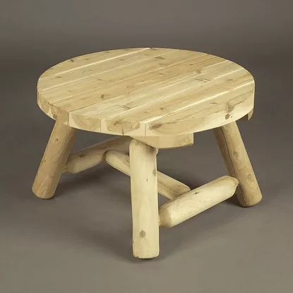 Rustic Natural Cedar 36″ Coffee Table