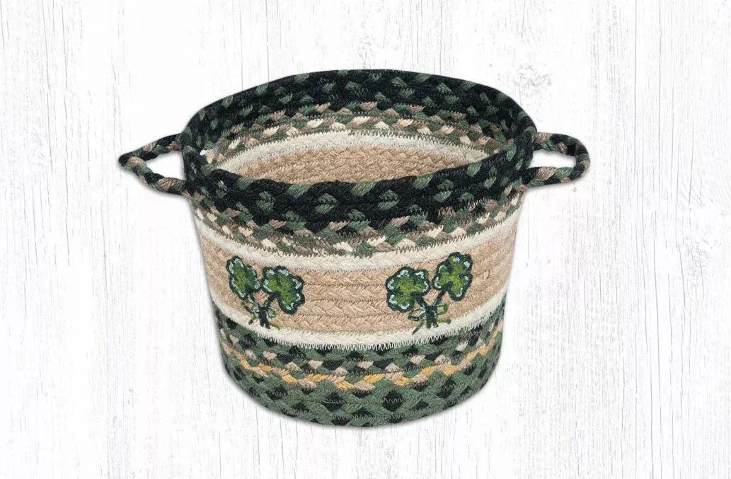 Shamrock Braided Jute Utility Baskets
