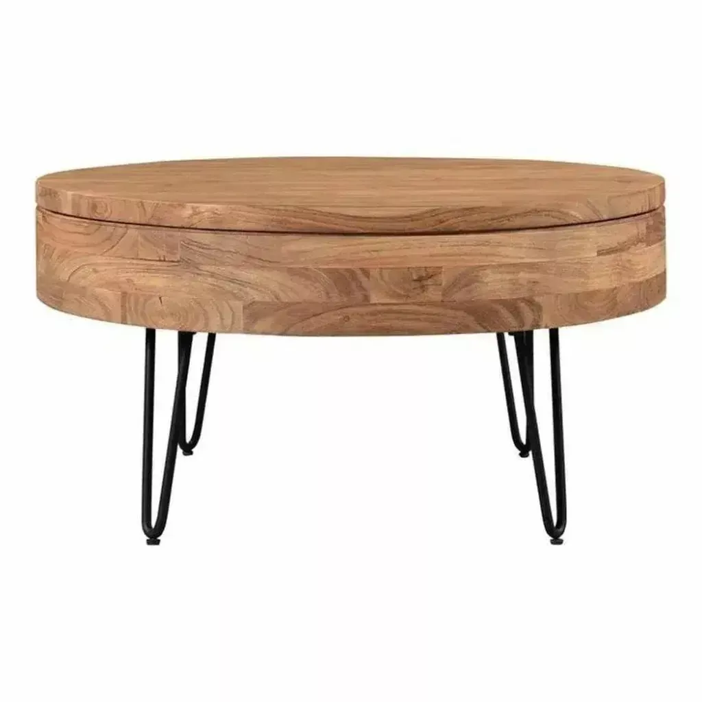 Storage 31" Natural Mid Century Coffee Table