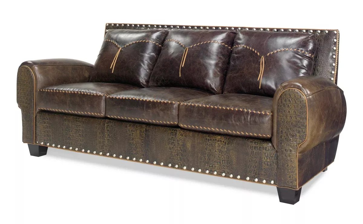 Telluride Sofa with Latigo Yoke