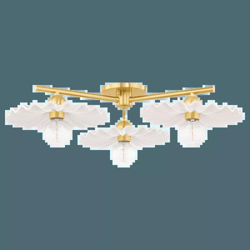 Tinsley 3 Light Semi Flush