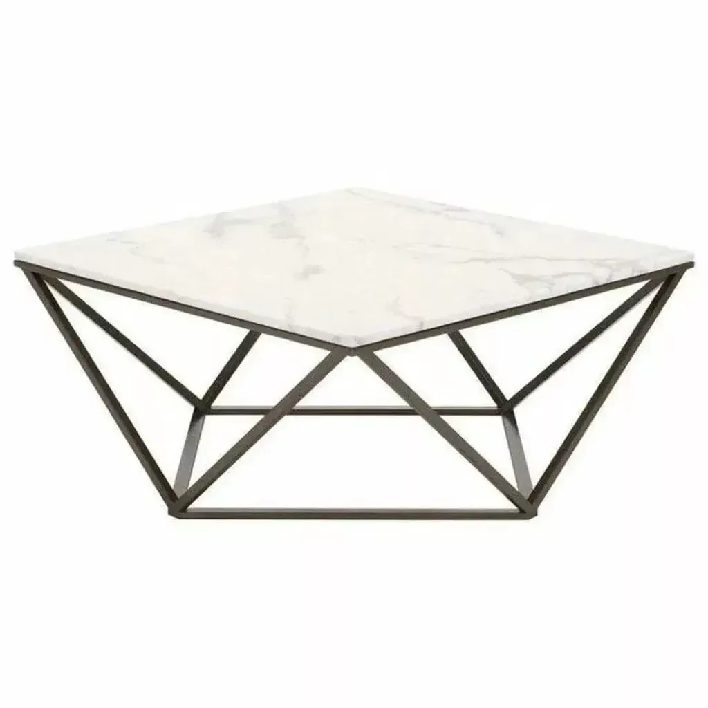 Tintern White Antique Brass Coffee Table