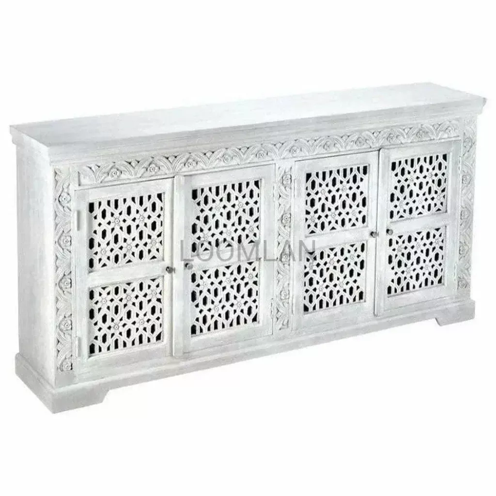 Toralyn Four Doors White Sideboard