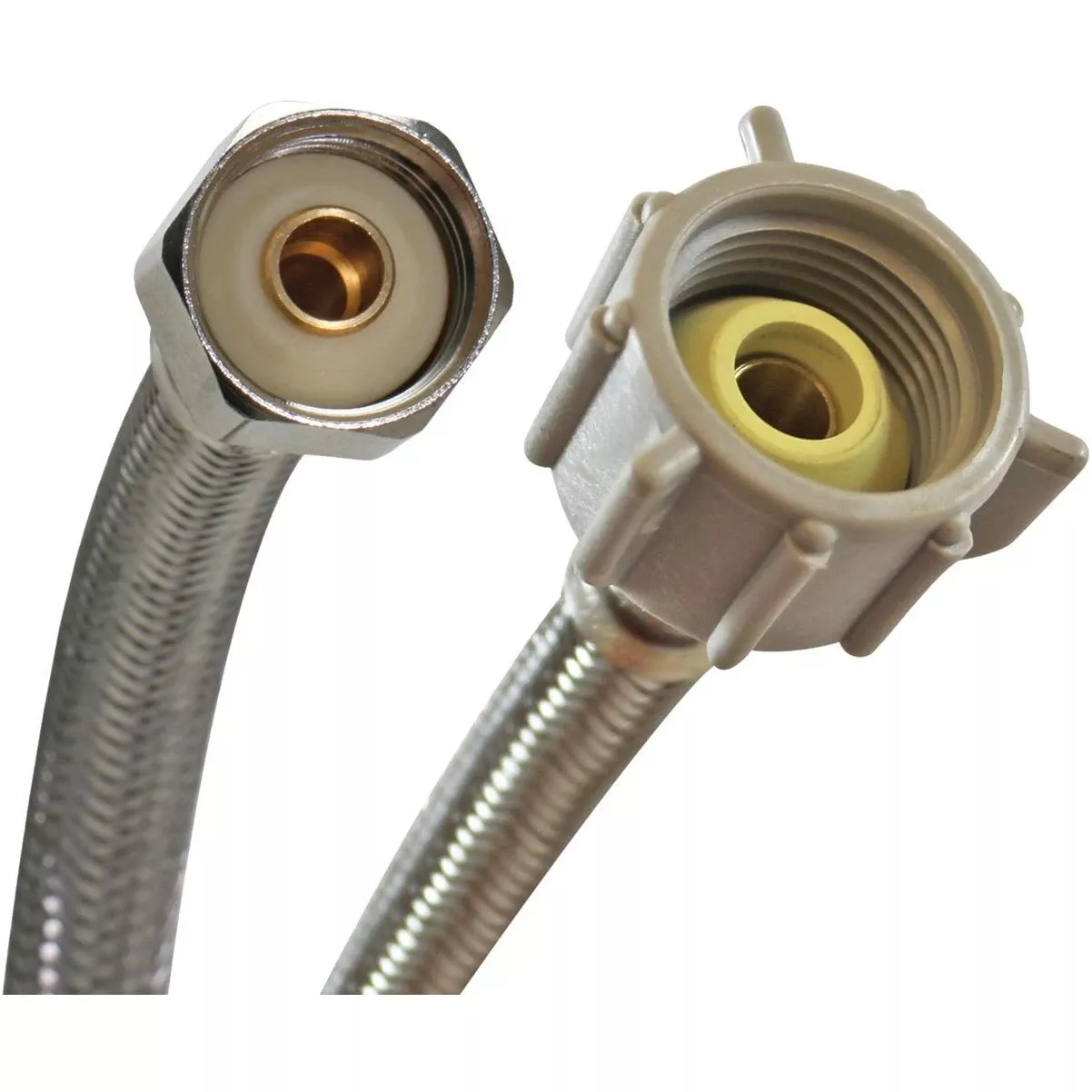 Universal 3/8 In. Or 7/16 In. Or 1/2 In. Mc X 7/8 In. Fbc X 9 In. L Braided Stainless Steel Toilet Connector