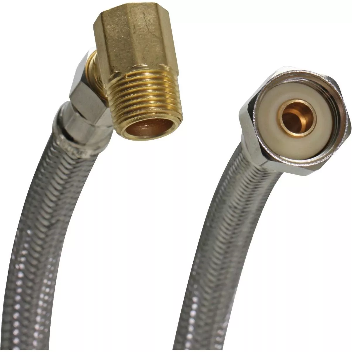 Universal Fit 60 In. L Braided Stainless Steel Dishwasher Connector