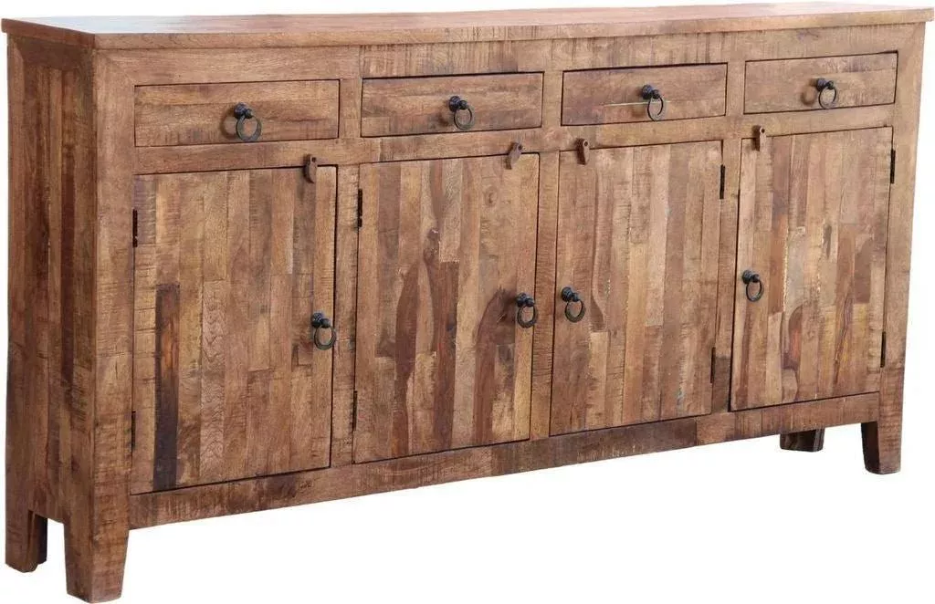Varnira Reclaimed Wood Four Drawers Sideboard