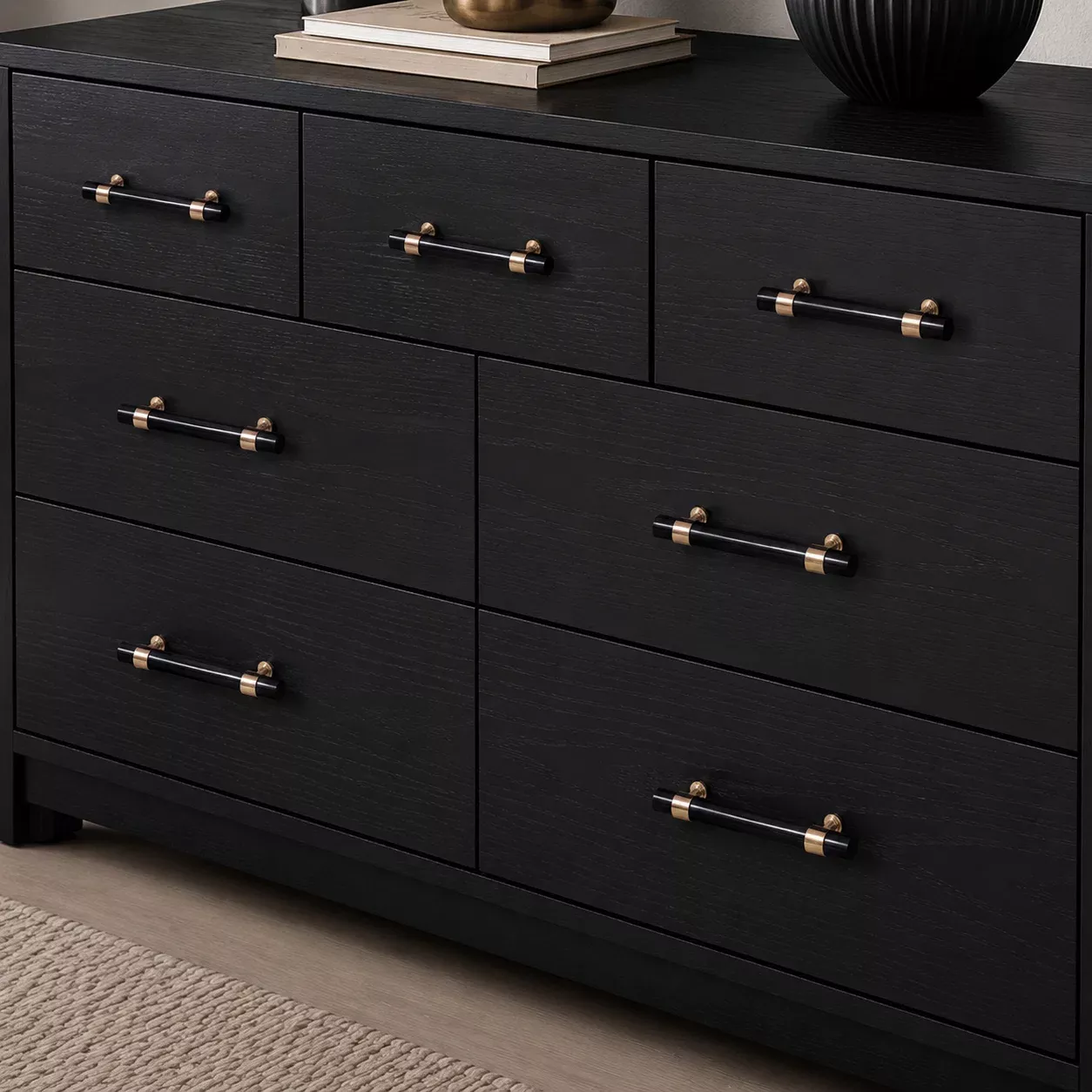 Vaucluse Stone & Brass Cabinet Knobs & Handles