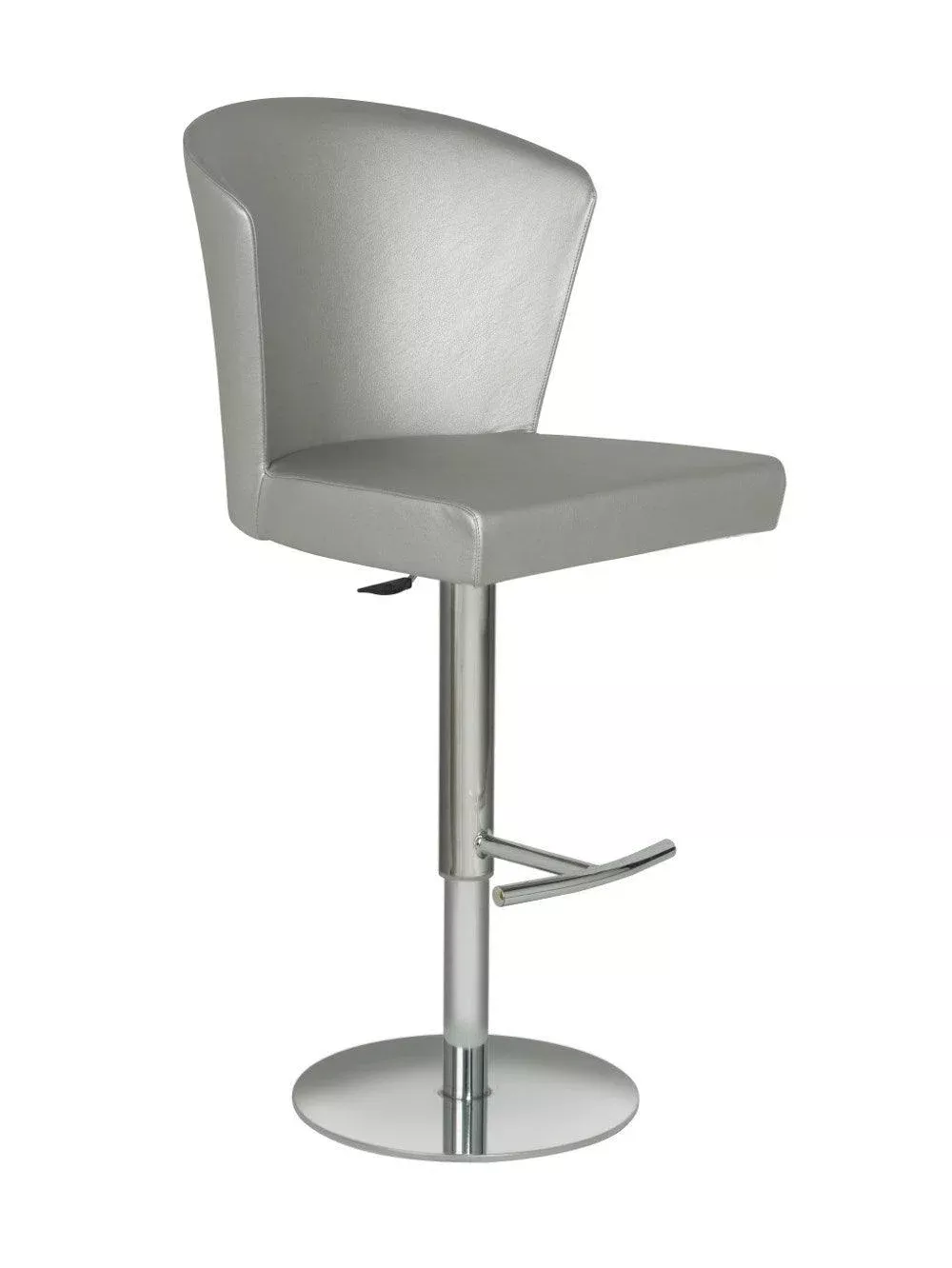 Verona Barstool, Silver w/Chrome