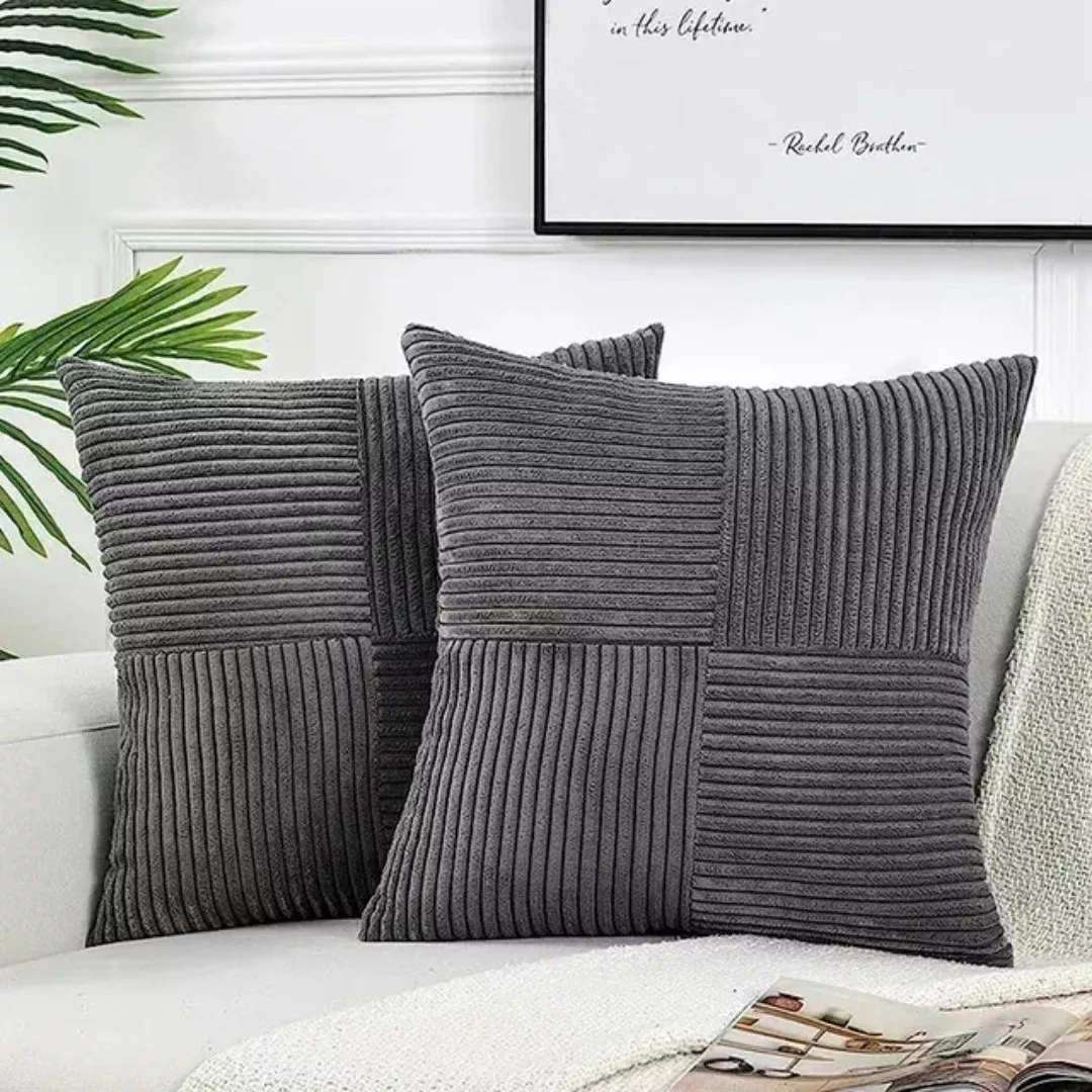Volyx Plush Decorative Cushion Cover with Hidden Zipper