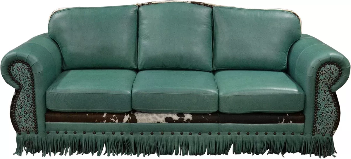 Waltz Western Turquoise Sofa