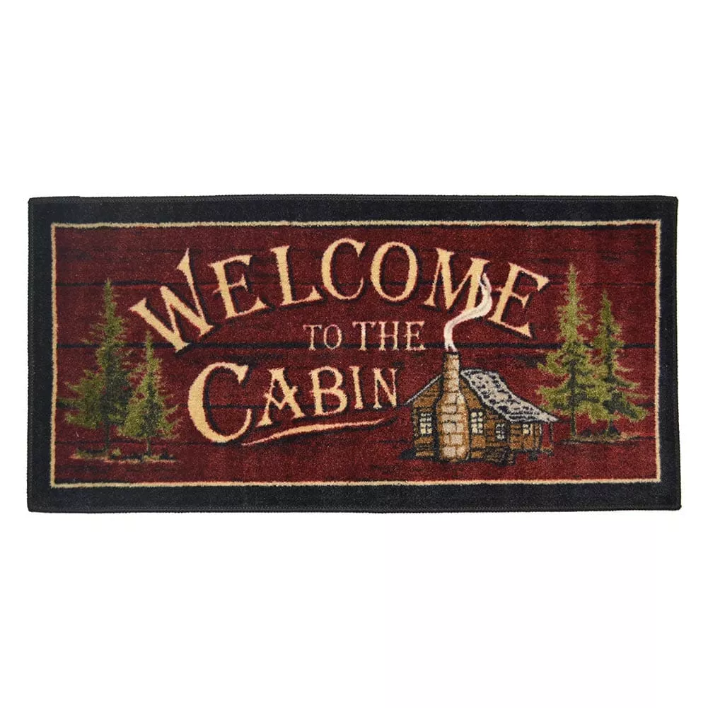 Welcome to the Cabin Throw Rug