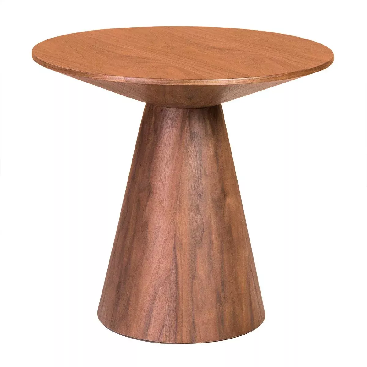 Wesley 24" Side Table in Walnut Veneer