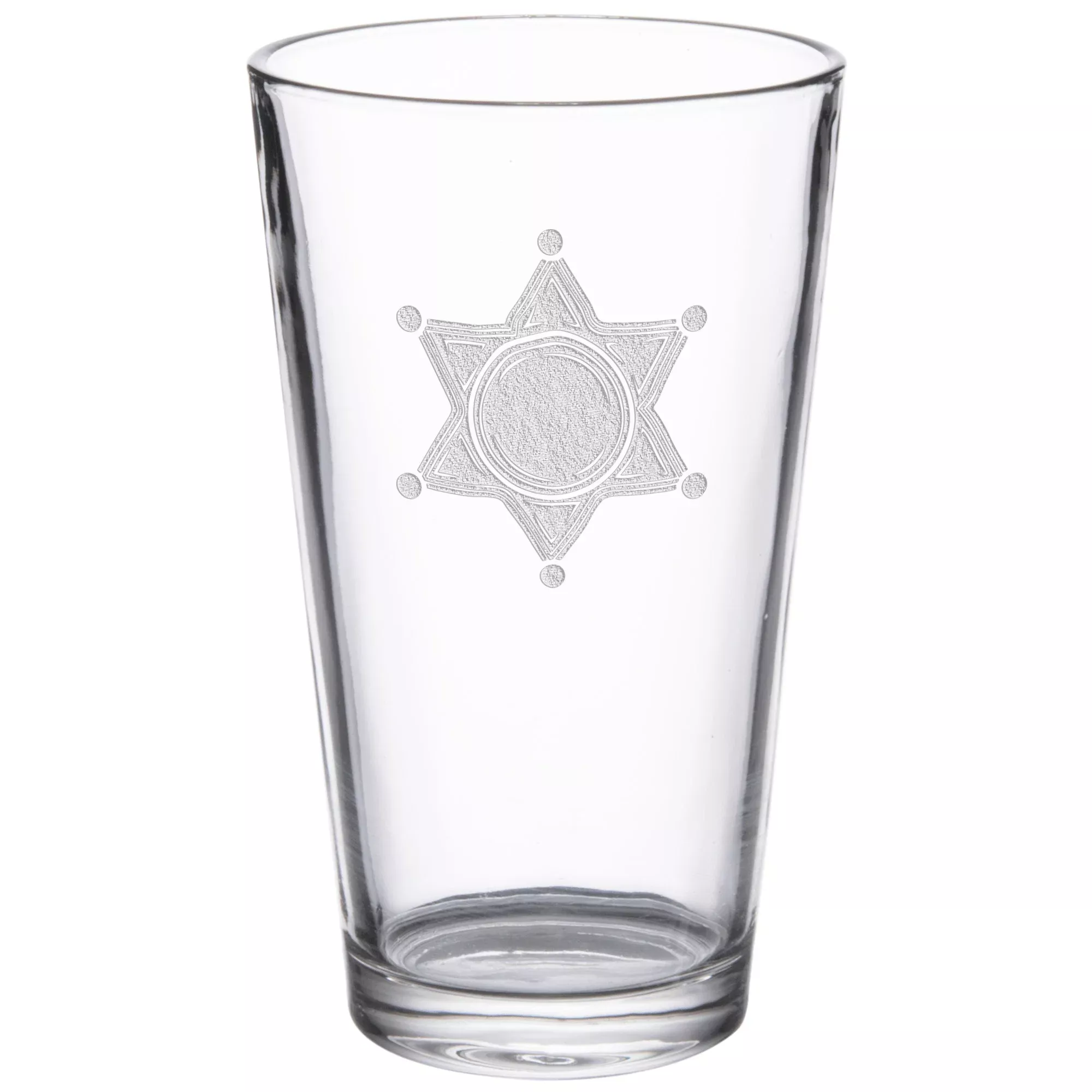 Western Star 16 oz. Etched Beverage Glass Sets
