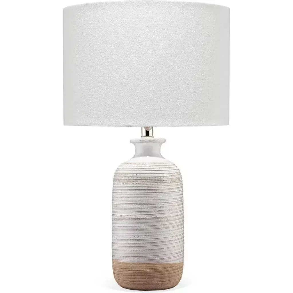 White Ceramic Ashwell Table Lamp