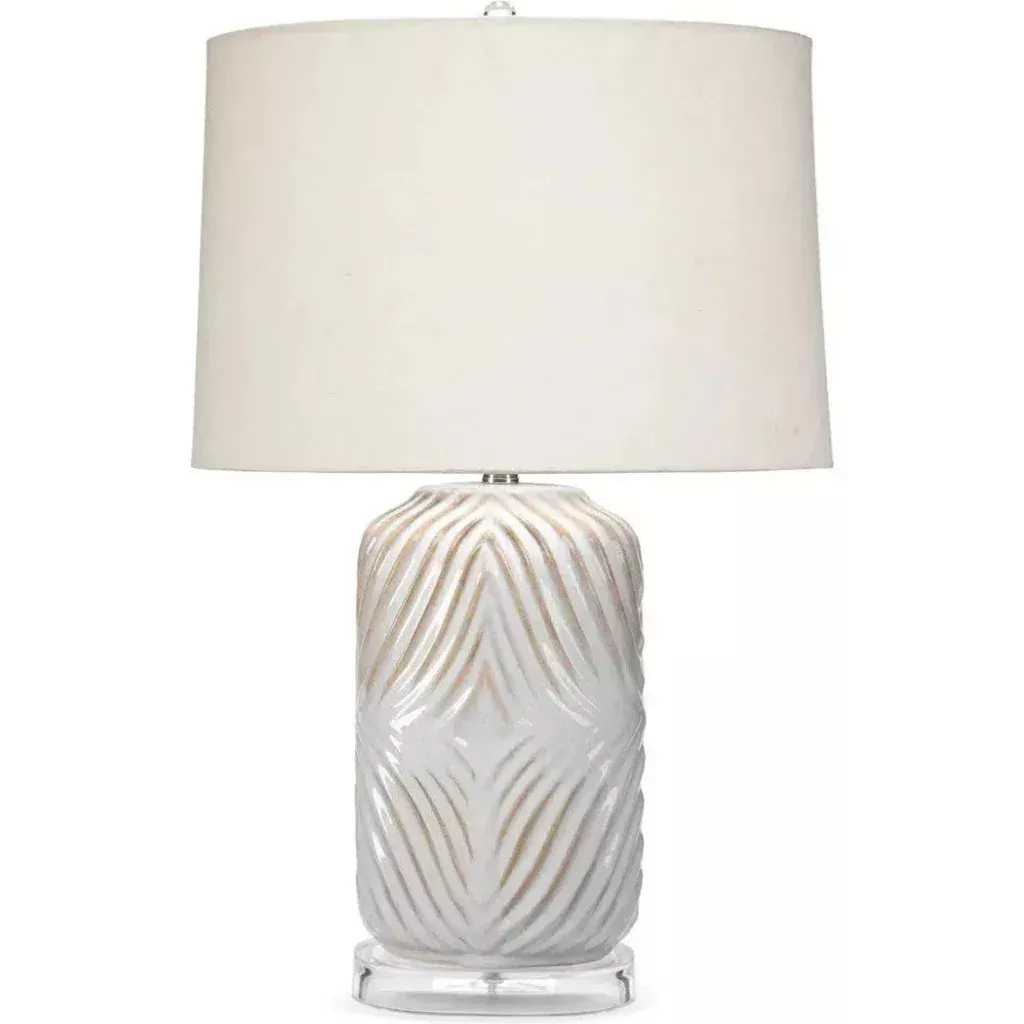 White Ceramic Harper Table Lamp